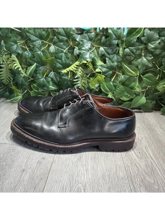 ALLEN EDMONDS BLACK HILLS BLACK GENUINE LEATHER LACE UP SHOES SIZE 9.5 D main image 6